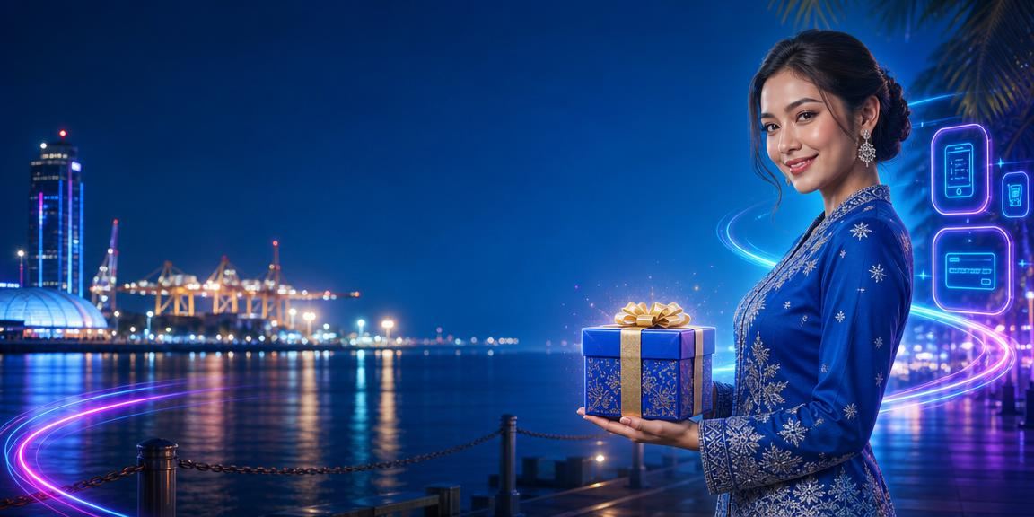 Pemain wanita Malaysia menikmati permainan kasino spincity99 dalam pakaian tradisional